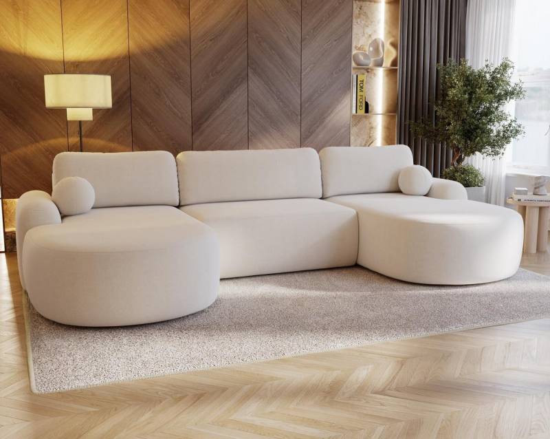 Compleo Ecksofa Design U-Form Ecksofa Bouclé, luxuriöses, runde Formen OLIO, Modern Wohnzimmer, komfortables Couch Compleo Ecksofa Design U-Form Ecksofa Bouclé, luxuriöses, runde Formen OLIO, Modern Wohnzimmer, komfortables Couch von Compleo