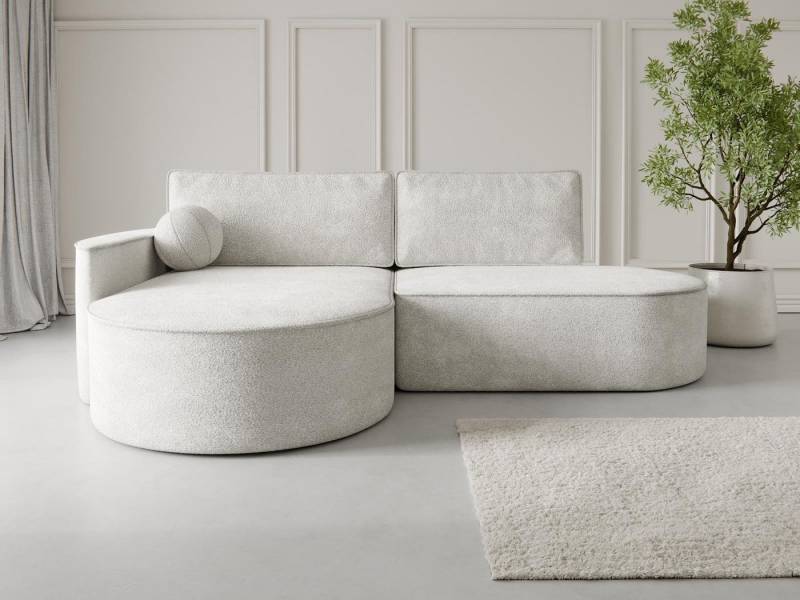 Compleo Ecksofa L MORENO, Designer Couch L, Exklusives Ecksofa, Abgerundete Formen von Compleo