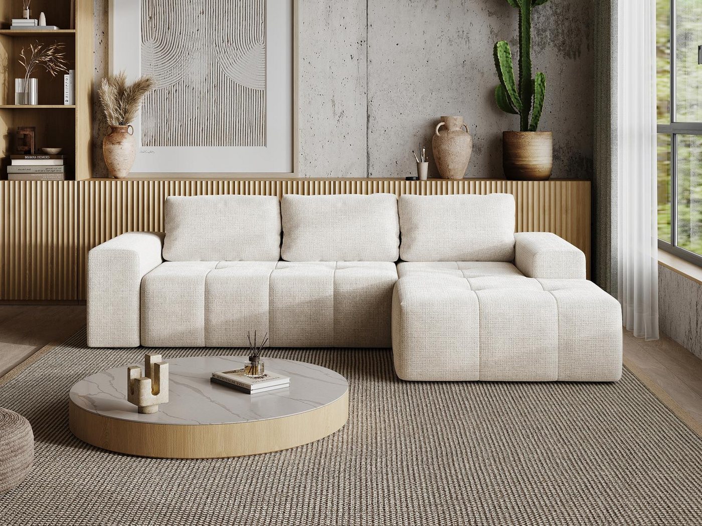 Compleo Ecksofa L form, Modern Couch, minimalistisches Ecksofa, Designer Ecksofa von Compleo