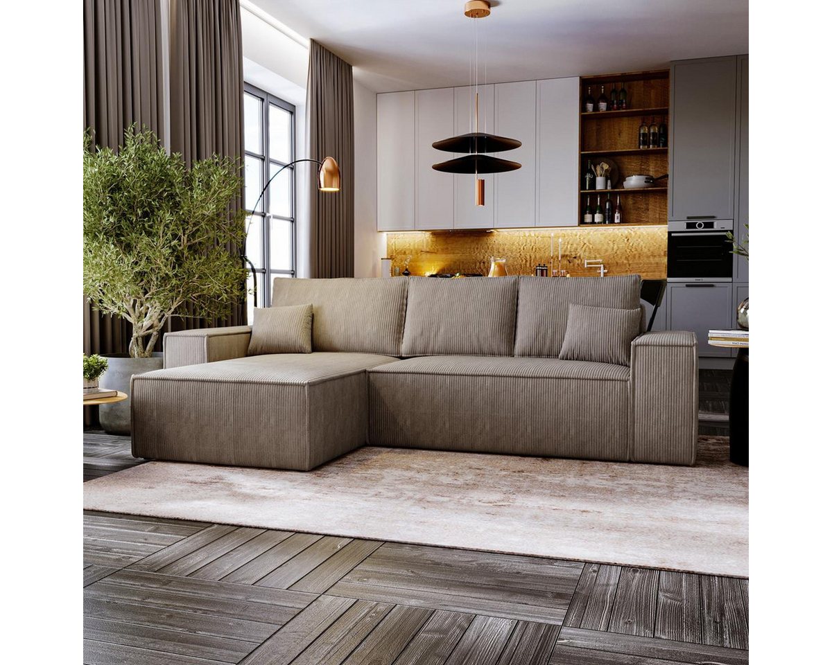 Compleo Ecksofa L-form MALAG, Breite: 279 cm, Links oder Rechts, Ecksofa mit Schlaffunktion Compleo Ecksofa L-form MALAG, Breite: 279 cm, Links oder Rechts, Ecksofa mit Schlaffunktion von Compleo