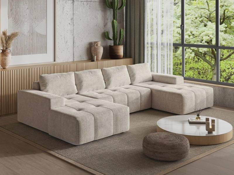 Compleo Ecksofa U form, Stil: Japandi/Boho, Modern Couch, Breite: 360cm von Compleo