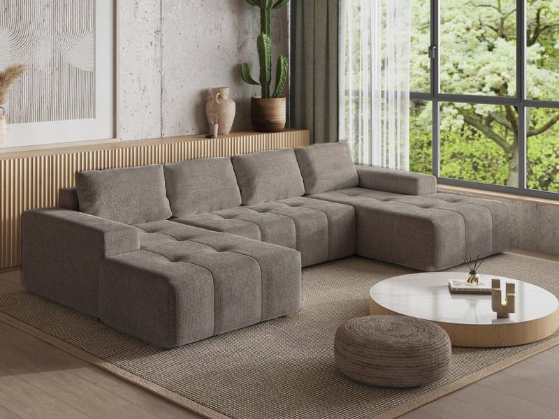 Compleo Ecksofa U form, Stil: Japandi/Boho, Modern Couch, Breite: 360cm von Compleo