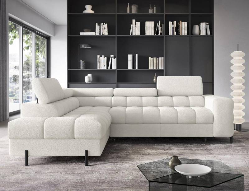 Compleo Ecksofa bubble mit verstellbaren Kopfstützen FERRO, Schlaffunktion, Bubble design Compleo Ecksofa bubble mit verstellbaren Kopfstützen FERRO, Schlaffunktion, Bubble design von Compleo