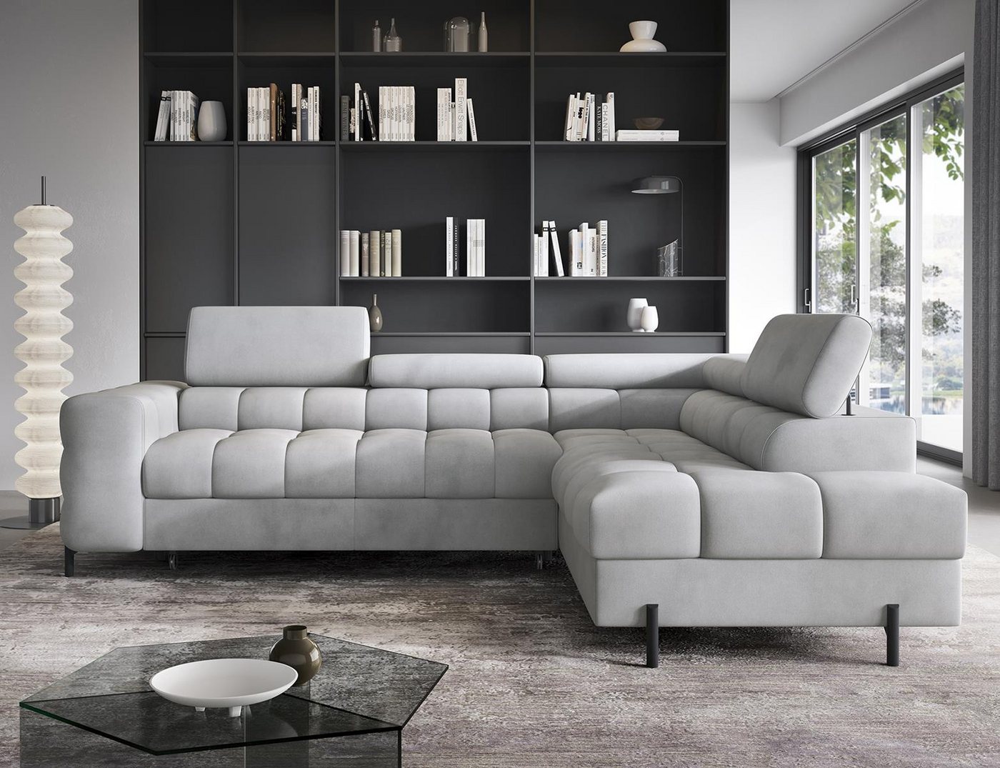 Compleo Ecksofa bubble mit verstellbaren Kopfstützen FERRO, Schlaffunktion, Bubble design Compleo Ecksofa bubble mit verstellbaren Kopfstützen FERRO, Schlaffunktion, Bubble design von Compleo