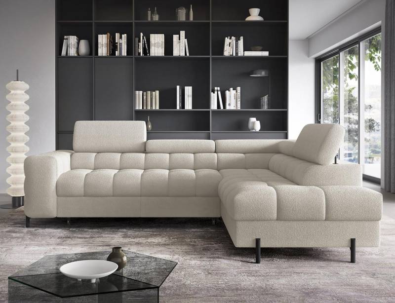 Compleo Ecksofa bubble mit verstellbaren Kopfstützen FERRO, Schlaffunktion, Bubble design Compleo Ecksofa bubble mit verstellbaren Kopfstützen FERRO, Schlaffunktion, Bubble design von Compleo