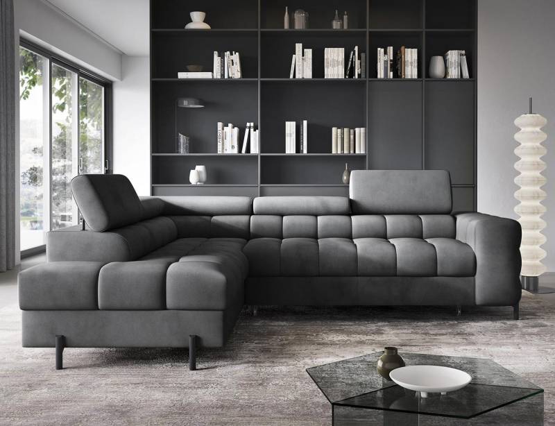 Compleo Ecksofa bubble mit verstellbaren Kopfstützen FERRO, Schlaffunktion, Bubble design Compleo Ecksofa bubble mit verstellbaren Kopfstützen FERRO, Schlaffunktion, Bubble design von Compleo
