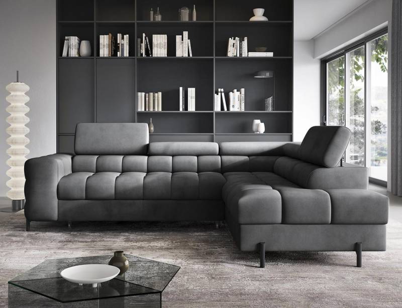 Compleo Ecksofa bubble mit verstellbaren Kopfstützen FERRO, Schlaffunktion, Bubble design Compleo Ecksofa bubble mit verstellbaren Kopfstützen FERRO, Schlaffunktion, Bubble design von Compleo