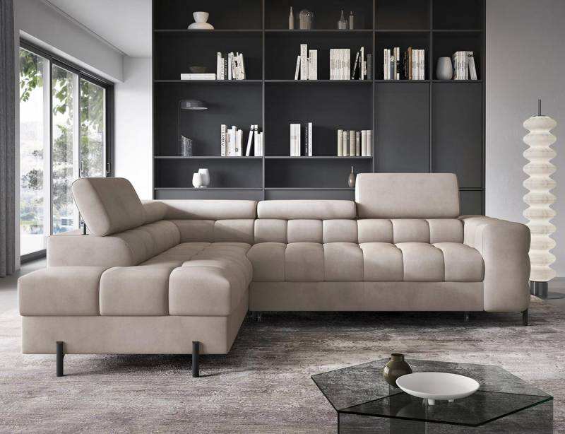 Compleo Ecksofa bubble mit verstellbaren Kopfstützen FERRO, Schlaffunktion, Bubble design Compleo Ecksofa bubble mit verstellbaren Kopfstützen FERRO, Schlaffunktion, Bubble design von Compleo