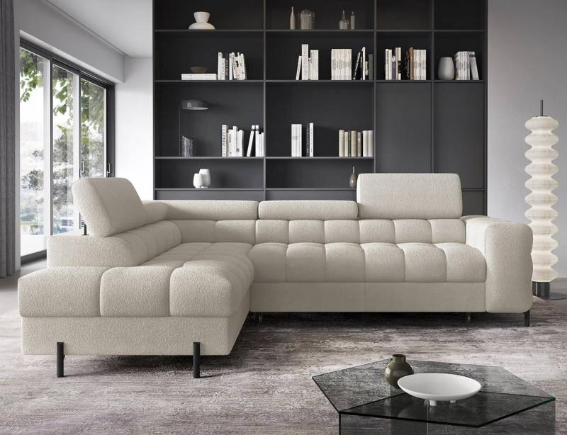 Compleo Ecksofa bubble mit verstellbaren Kopfstützen FERRO, Schlaffunktion, Bubble design Compleo Ecksofa bubble mit verstellbaren Kopfstützen FERRO, Schlaffunktion, Bubble design von Compleo