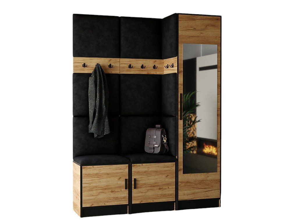 Compleo Garderoben-Set MALTI Garderobenständer, Kleiderständer mit Schuhregal und Schrank, Breiter Sitzbank Compleo Garderoben-Set MALTI Garderobenständer, Kleiderständer mit Schuhregal und Schrank, Breiter Sitzbank von Compleo