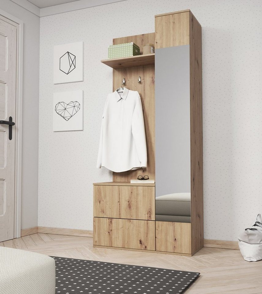 Compleo Garderoben-Set mit Kleiderbügel und Schuhregal CLAUS Moderne design von Compleo