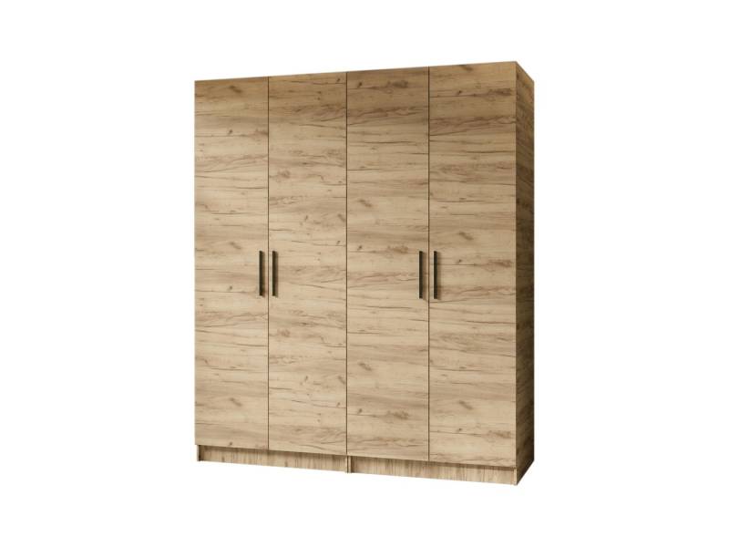 Compleo Kleiderschrank Drehtürenschrank, viertürig, perfekt für den Flur POLA von Compleo