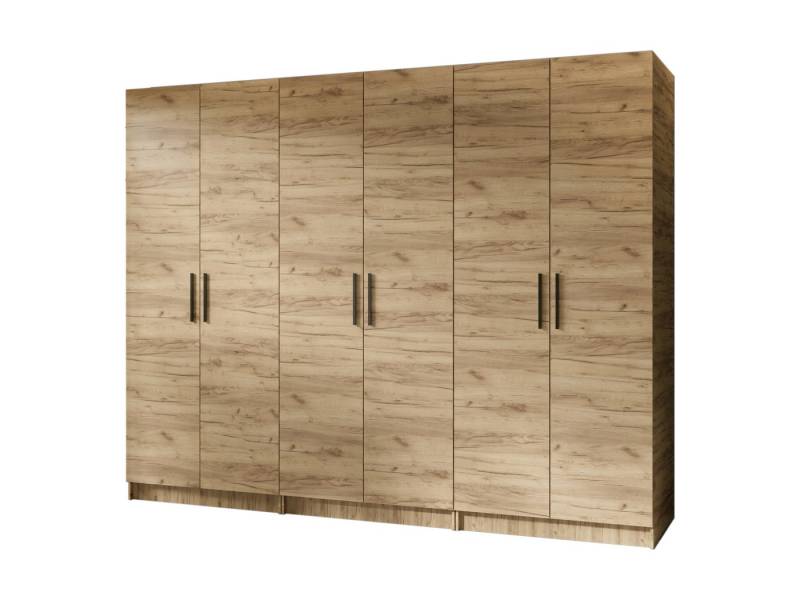 Compleo Kleiderschrank POLA, Großer Kleiderschrank für den Flur, Breite: 234 cm sechstürige von Compleo