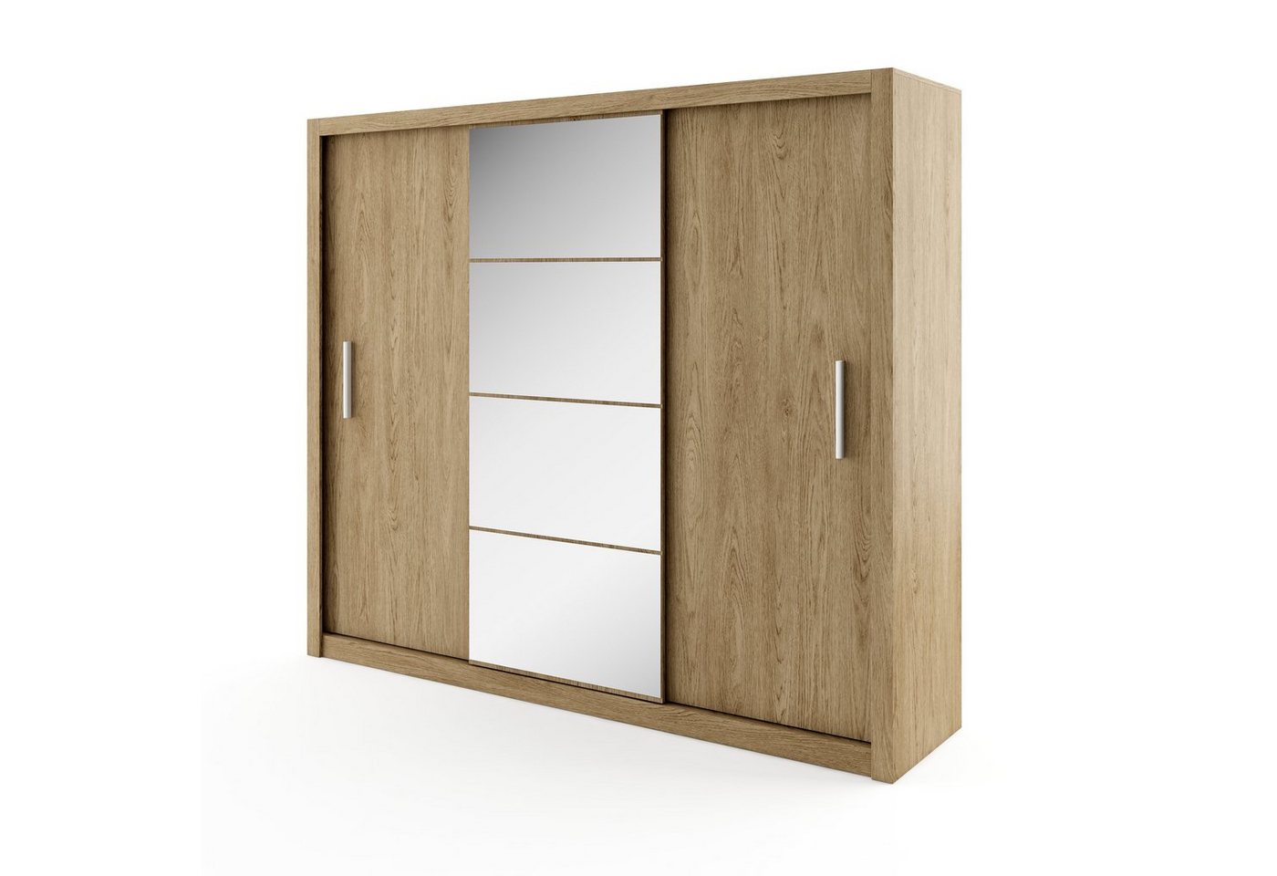 Compleo Kleiderschrank VENTI 01, mit Spiegel, 3-türig Schwebetürenschrank, Modern, 250 cm von Compleo