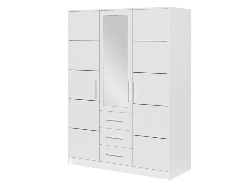 Compleo Kleiderschrank geräumig und modern (3 Türen 3 Schubladen) ALEX Breite: 147 cm von Compleo