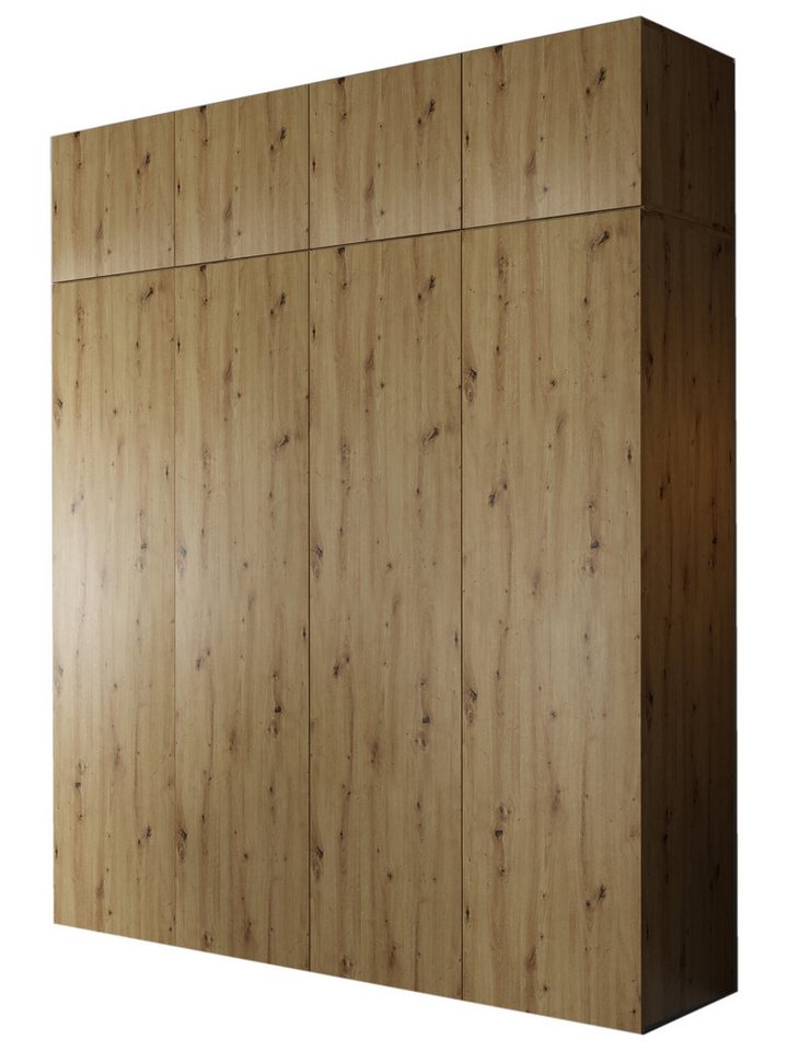 Compleo Kleiderschrank kaschmir oder eiche artisan, Aufsatz ols Option von Compleo