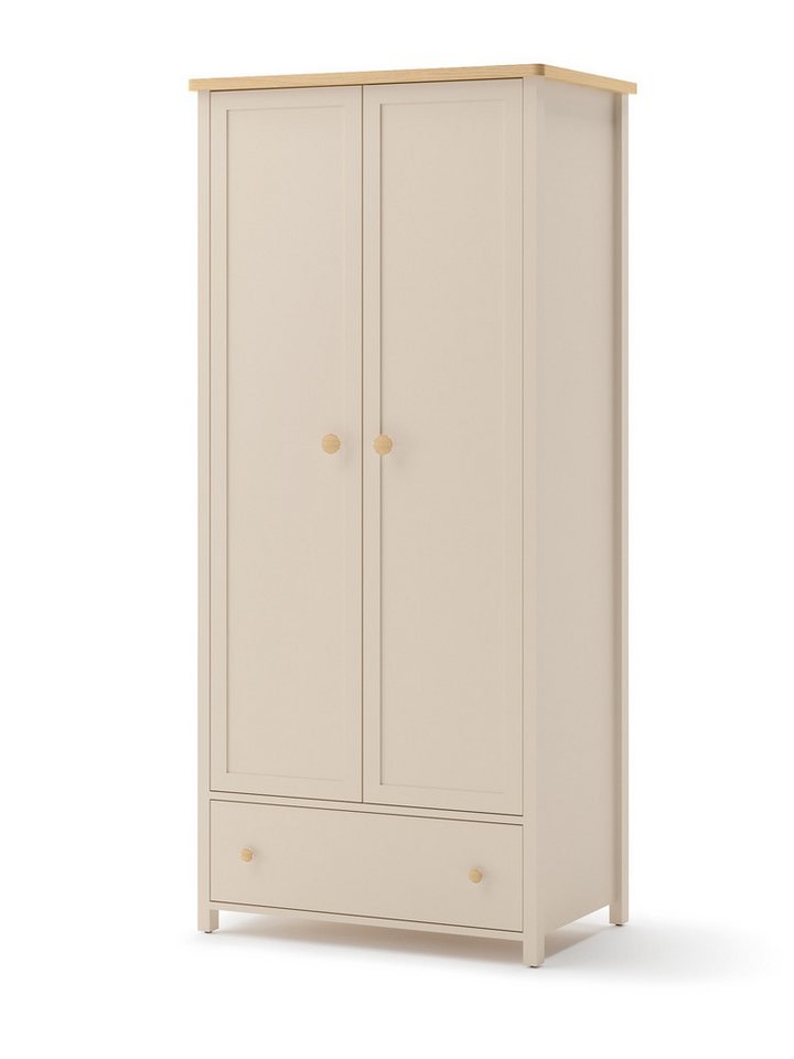 Compleo Kleiderschrank mit zwei Türen STARS Beige, Elegant Kinderzimmer von Compleo