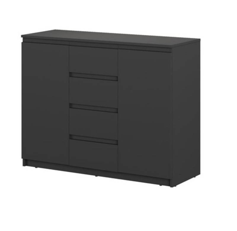 Compleo Kommode Sideboard mit 4 geräumige Schubladen und 2 Türen, VENTI 04 von Compleo