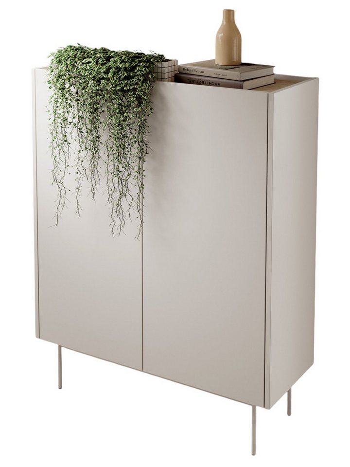 Compleo Kommode auf hohen Beinen ZOTI, Ohne Griffe, Modern design, zweitürig von Compleo