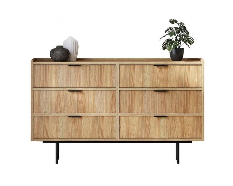 Compleo Kommode mit 6 Schubladen, Kommode vintage, Schubkastenkommode COLGO von Compleo