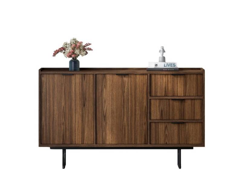 Compleo Kommode vintage nussbaum, Stil Japandi COLGO, Kommode mit zwei Türen und 3 Schubladen Compleo Kommode vintage nussbaum, Stil Japandi COLGO, Kommode mit zwei Türen und 3 Schubladen von Compleo