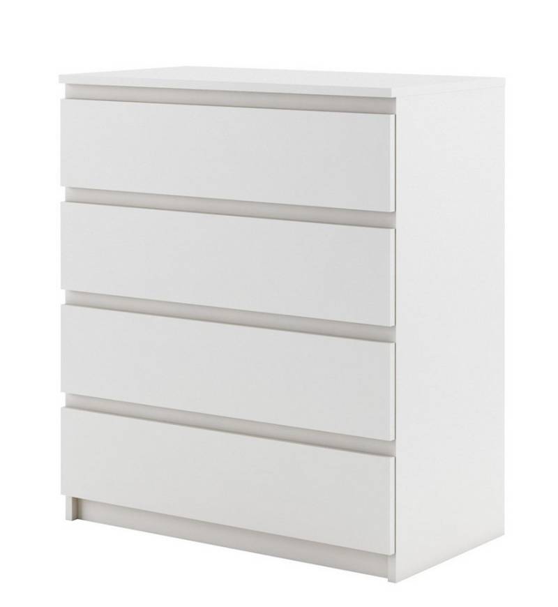 Compleo Kommode weiß 73cm breit Kommode für Schlafzimmer, Wohnzimmer, Flur VENTI von Compleo