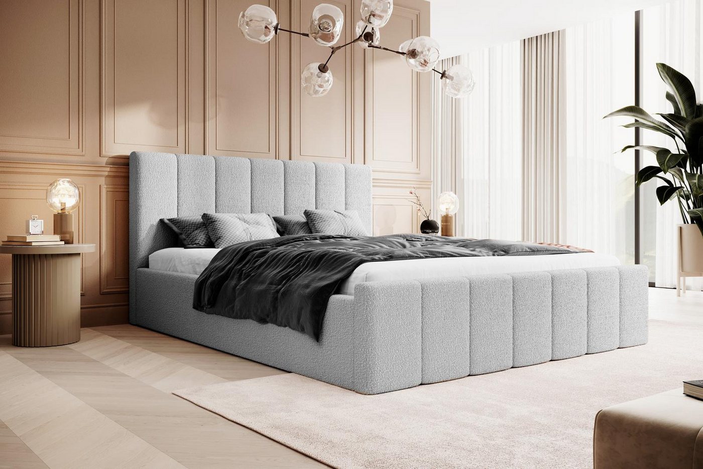 Compleo Polsterbett Boucle FLAV Stauraumbett, Doppelbett, Modern und Elegant, 120/140/160/180 Compleo Polsterbett Boucle FLAV Stauraumbett, Doppelbett, Modern und Elegant, 120/140/160/180 von Compleo