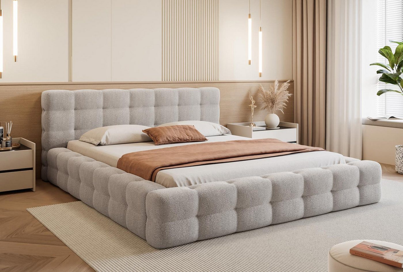 Compleo Polsterbett CLOUDY, Wolkenbett, Funktionales Doppelbett, Luxuriöses Schlafzimmerbett Compleo Polsterbett CLOUDY, Wolkenbett, Funktionales Doppelbett, Luxuriöses Schlafzimmerbett von Compleo