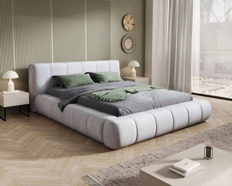 Compleo Polsterbett Designer Bett PALOS Velvet mit Bettkasten, Modern design, 120/140/160/180/200 von Compleo