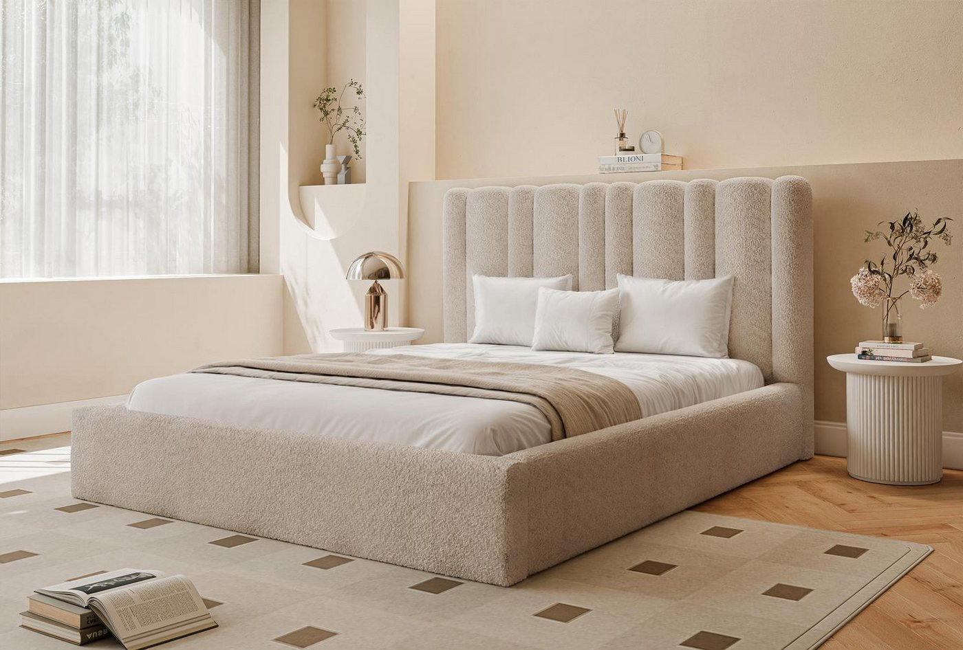 Compleo Polsterbett Designerbett CLOUDY, Trendiges Schlafbett, Gepolstertes Designerbett Compleo Polsterbett Designerbett CLOUDY, Trendiges Schlafbett, Gepolstertes Designerbett von Compleo