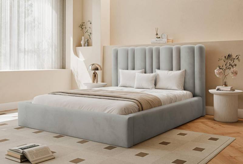 Compleo Polsterbett Designerbett CLOUDY, Trendiges Schlafbett, Gepolstertes Designerbett von Compleo
