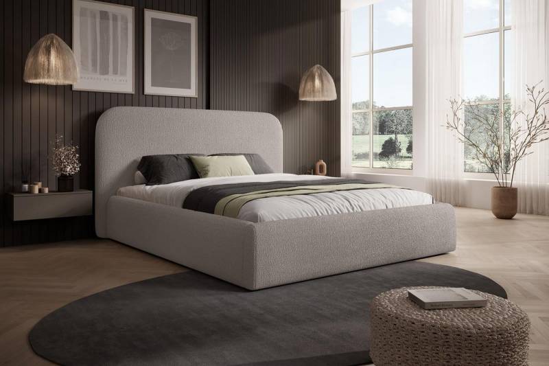 Compleo Polsterbett Doppelbett, Bett mit Kopfteil, minimalistisches Bett, Schlafzimmermöbel Compleo Polsterbett Doppelbett, Bett mit Kopfteil, minimalistisches Bett, Schlafzimmermöbel von Compleo