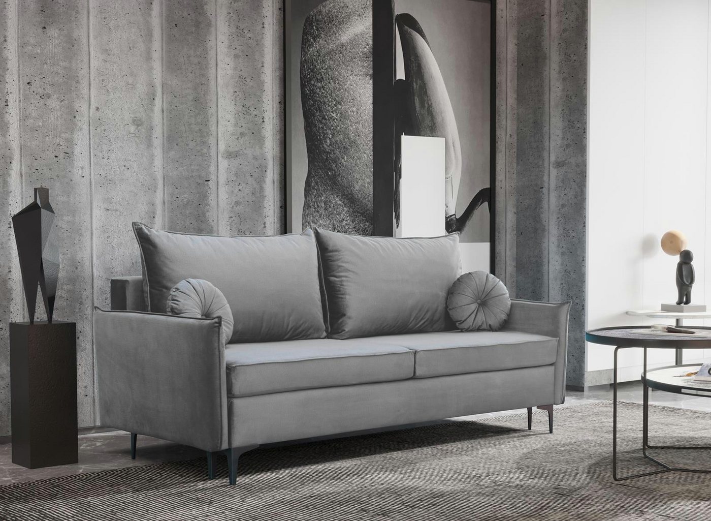 Compleo Schlafsofa Velvet, Sofa 215 cm breit, Modern design, Metallfüße LEO Compleo Schlafsofa Velvet, Sofa 215 cm breit, Modern design, Metallfüße LEO von Compleo