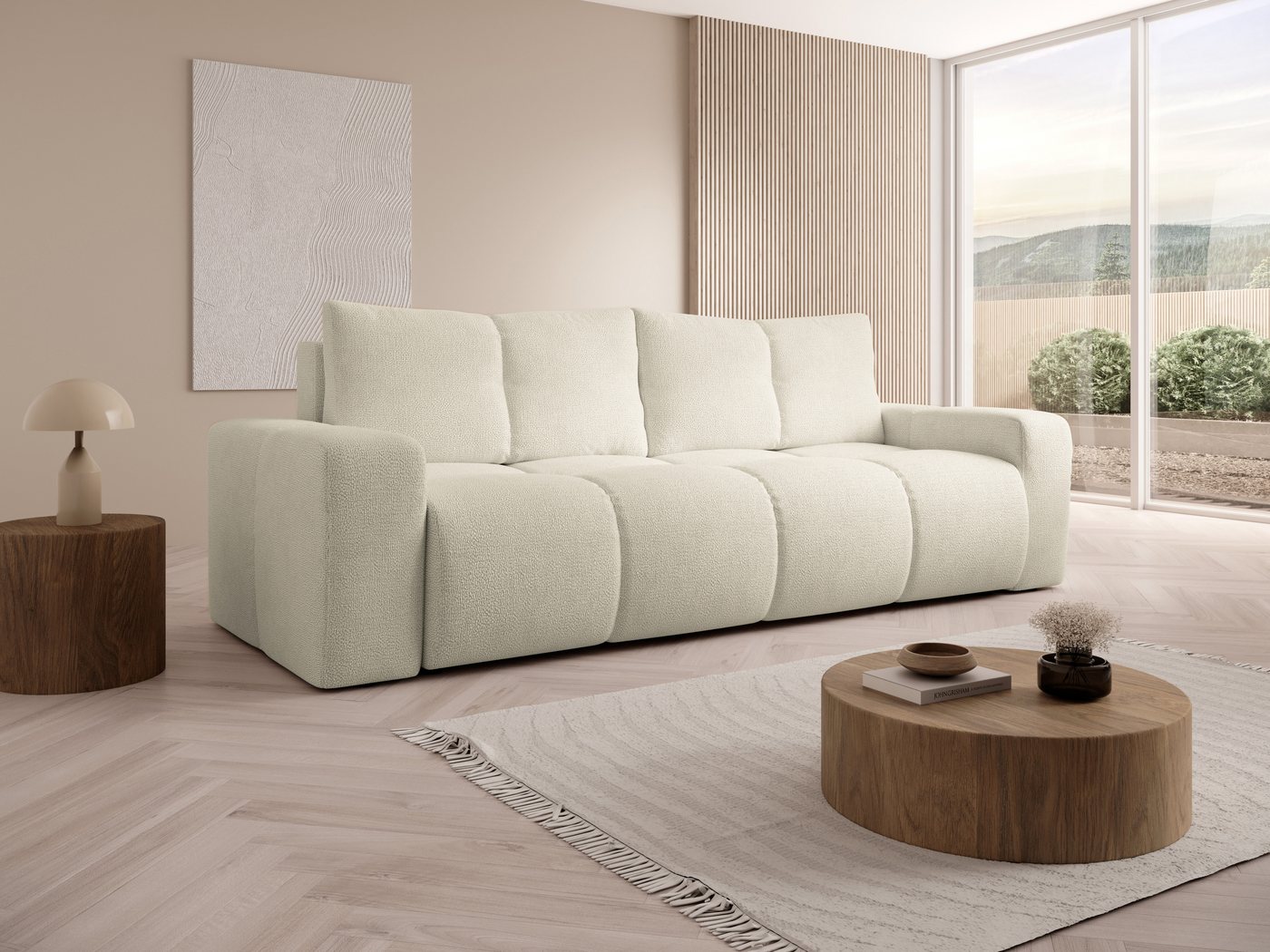 Compleo Schlafsofa bubble, Breite: 259 cm, Elegant design, Designersofa MOSSA von Compleo