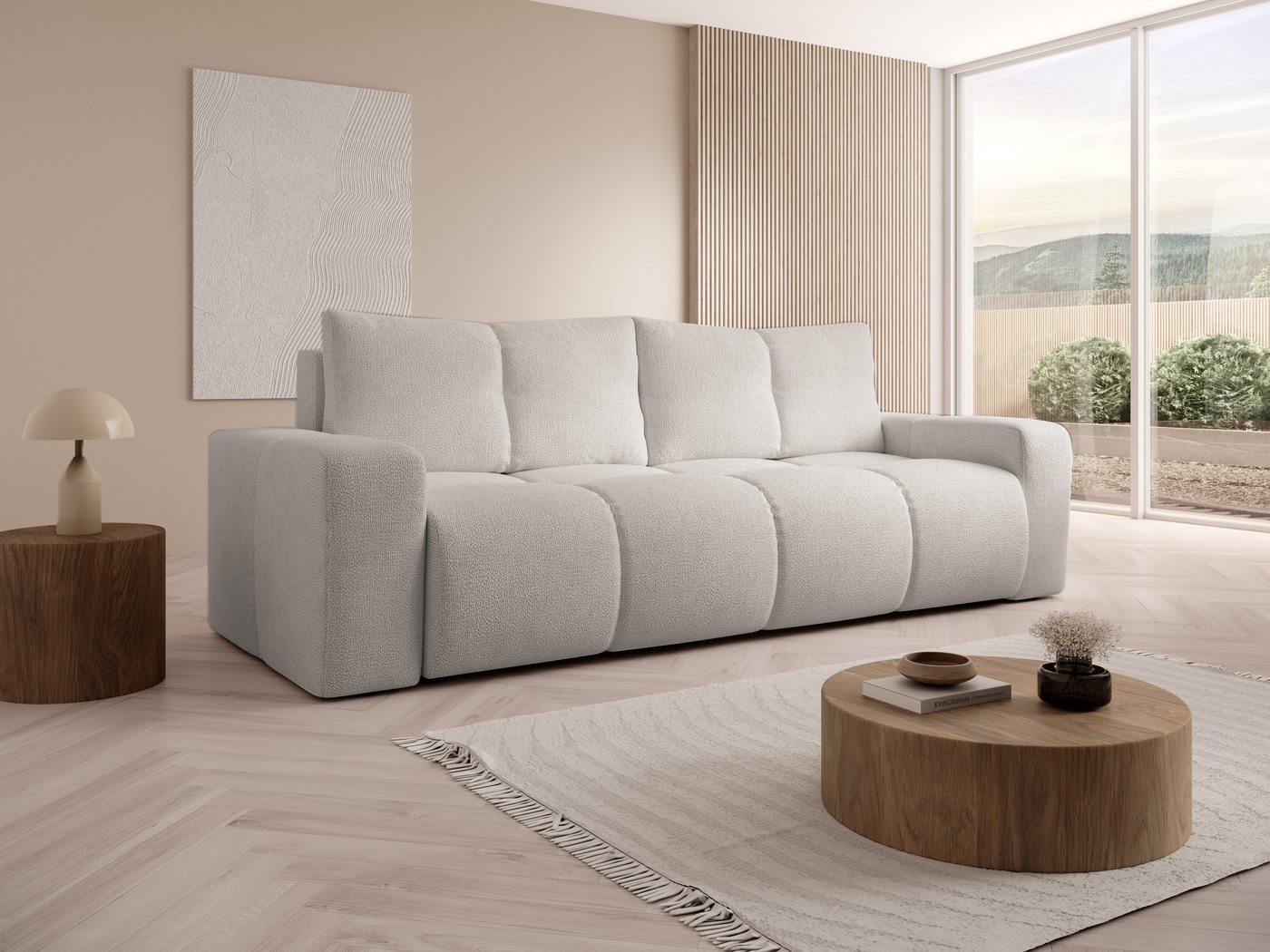 Compleo Schlafsofa bubble, Breite: 259 cm, Elegant design, Designersofa MOSSA von Compleo