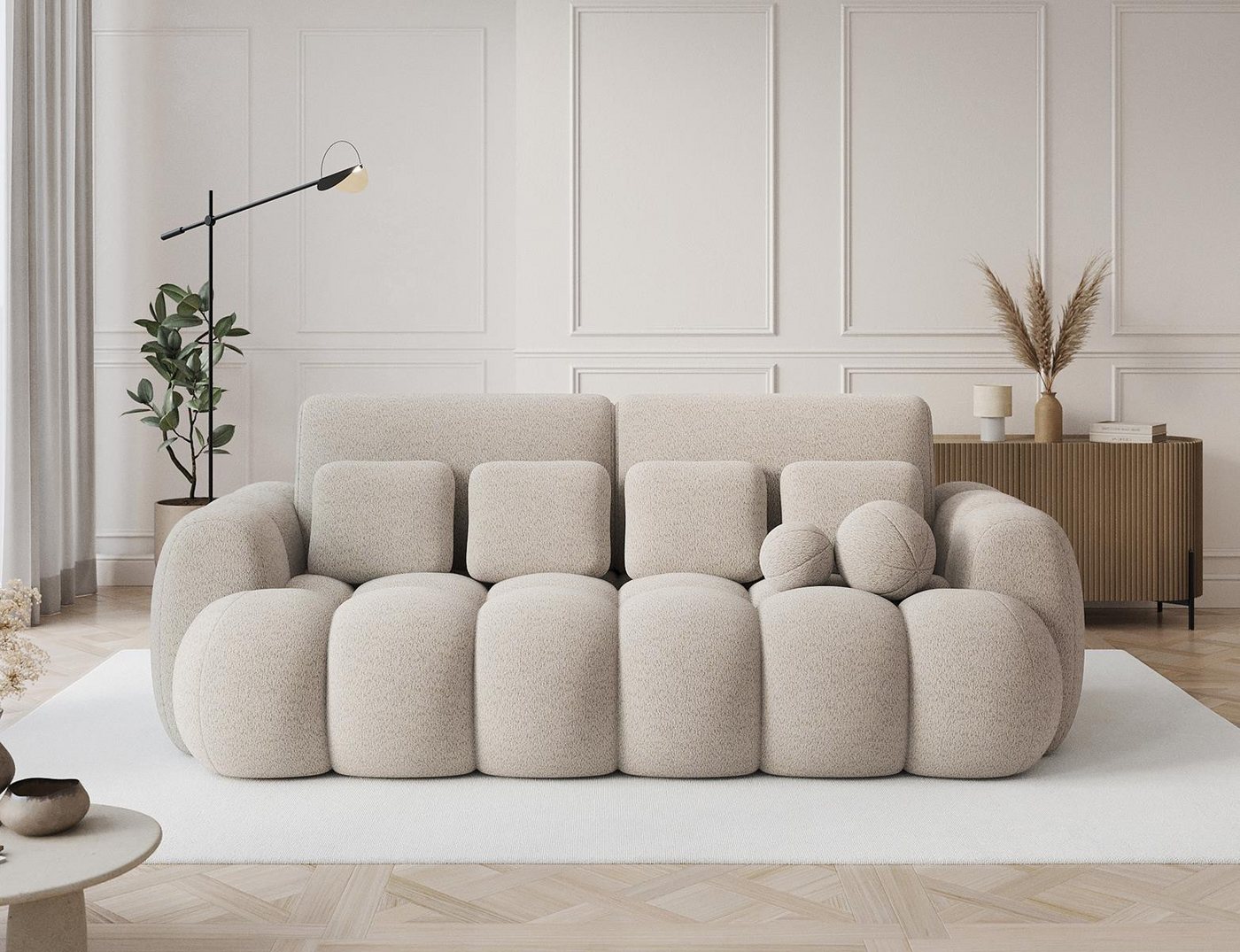 Compleo Schlafsofa bubble, Designer Sofa, Schlaffunktion, BreIte: 256 cm von Compleo