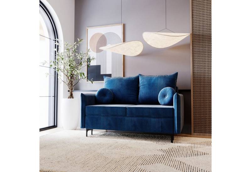 Compleo Schlafsofa für ein kleines Zimmer, Sofa 2-sitzer, Breite:145 cm LEO, bequem von Compleo