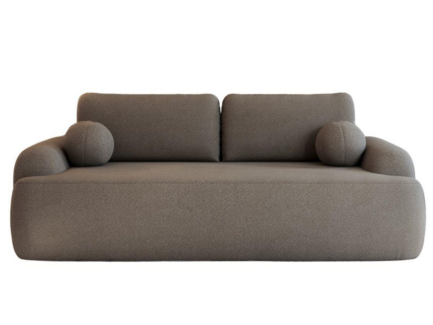 Compleo Schlafsofa rundes Design, Designer Sofa boucle- Teddy OLIO, Modern Stil, Kleine Ballkissen im Set, Modern Wohnzimmer, komfortables Couch Compleo Schlafsofa rundes Design, Designer Sofa boucle- Teddy OLIO, Modern Stil, Kleine Ballkissen im Set, Modern Wohnzimmer, komfortables Couch von Compleo