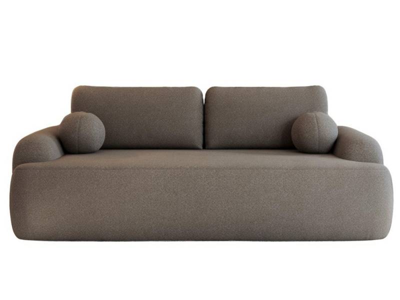 Compleo Schlafsofa rundes Design, Designer Sofa boucle- Teddy OLIO, Modern Stil, Kleine Ballkissen im Set, Modern Wohnzimmer, komfortables Couch Compleo Schlafsofa rundes Design, Designer Sofa boucle- Teddy OLIO, Modern Stil, Kleine Ballkissen im Set, Modern Wohnzimmer, komfortables Couch von Compleo