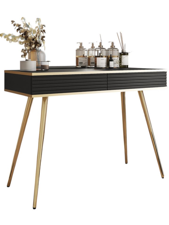 Compleo Schminktisch mit 2 Schubladen, Glamour Design, Luxus Möbel POLO von Compleo