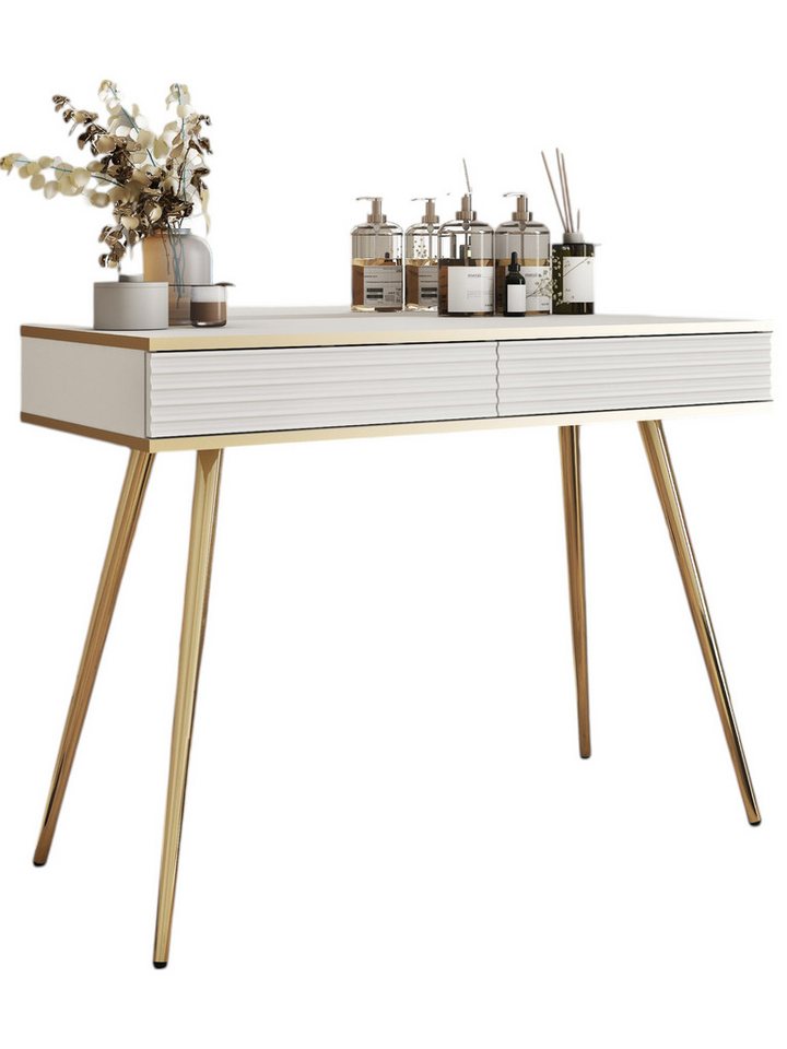 Compleo Schminktisch mit 2 Schubladen, Glamour Design, Luxus Möbel POLO von Compleo