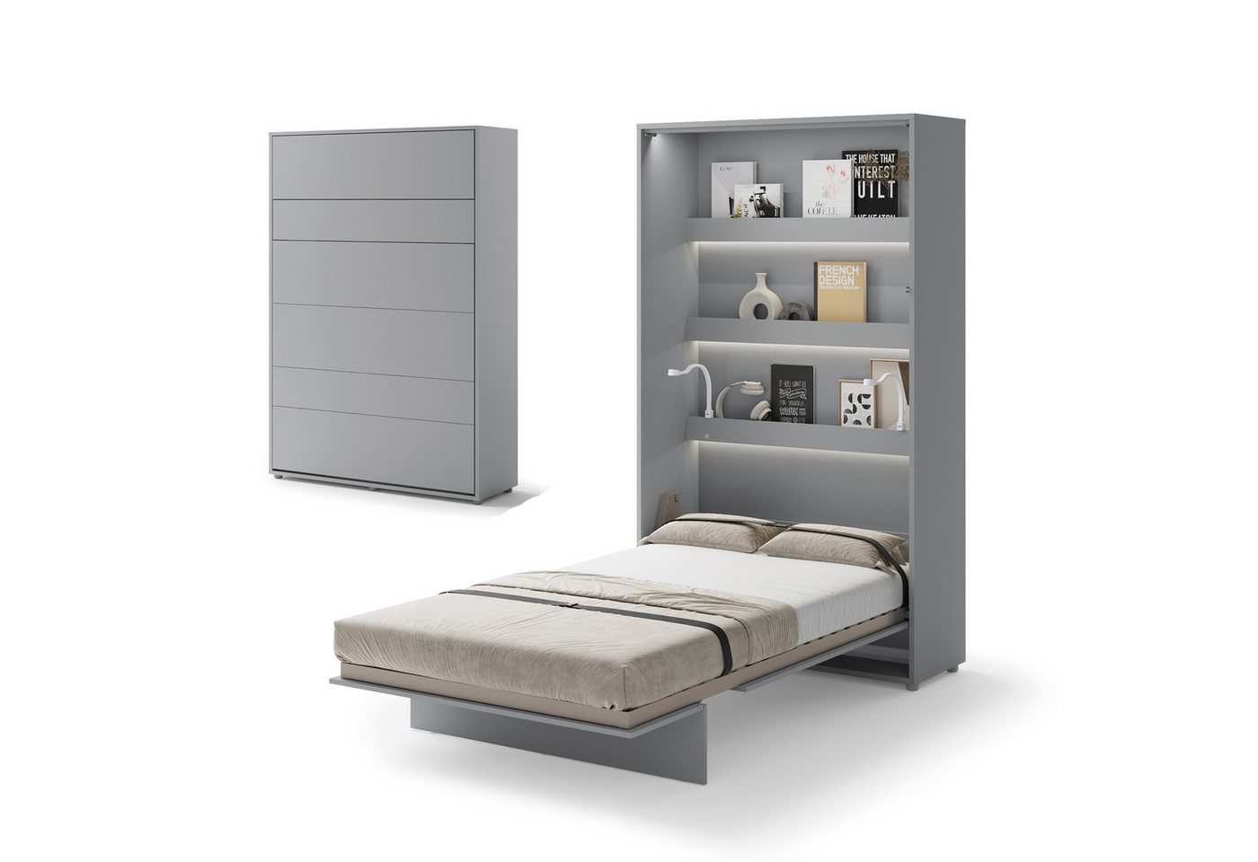 Compleo Schrankbett Vertical Wandklappbett Lenart Bed Concept, Ideal für kleine Räume Compleo Schrankbett Vertical Wandklappbett Lenart Bed Concept, Ideal für kleine Räume von Compleo