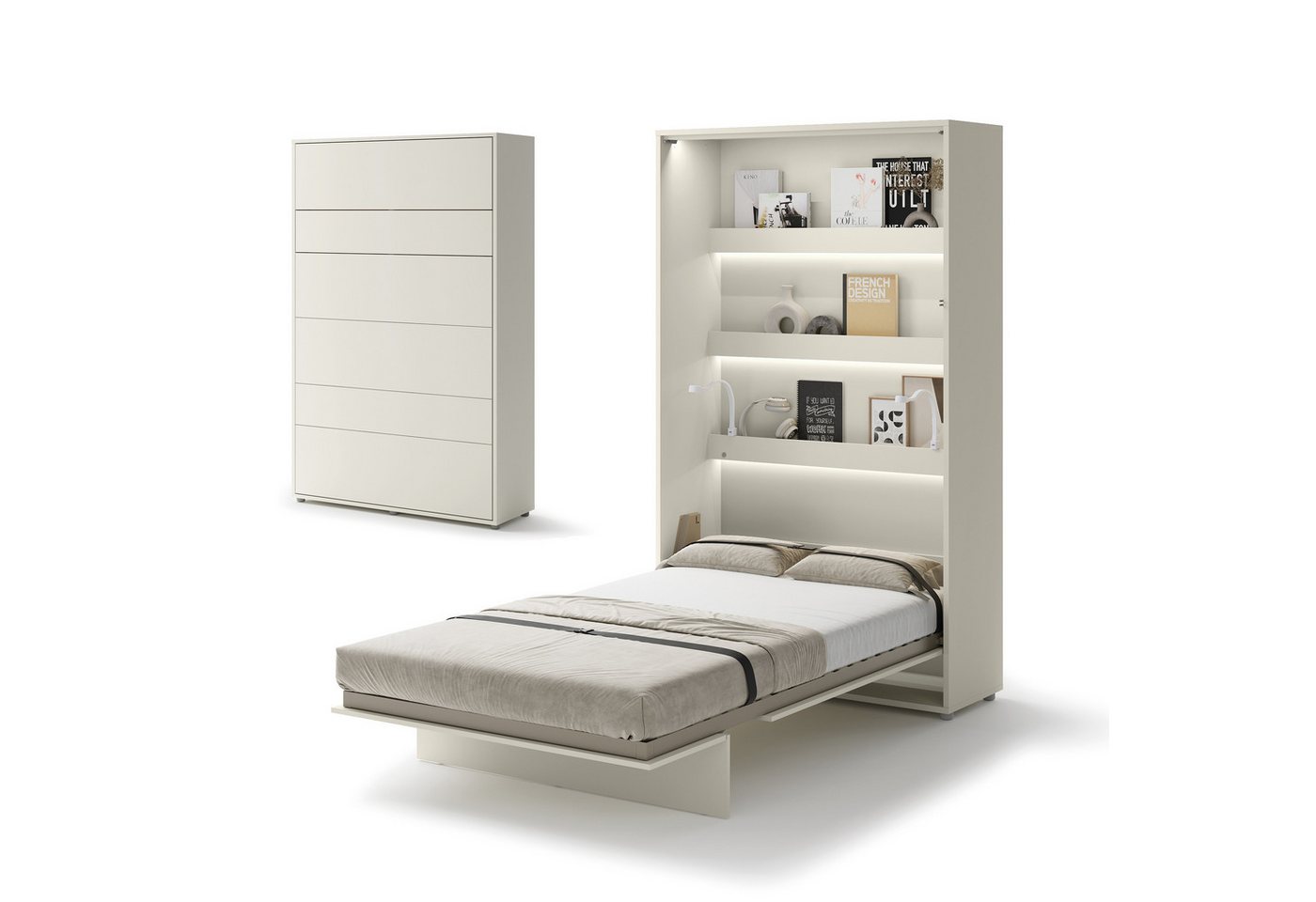 Compleo Schrankbett Vertical Wandklappbett Lenart Bed Concept, Ideal für kleine Räume Compleo Schrankbett Vertical Wandklappbett Lenart Bed Concept, Ideal für kleine Räume von Compleo