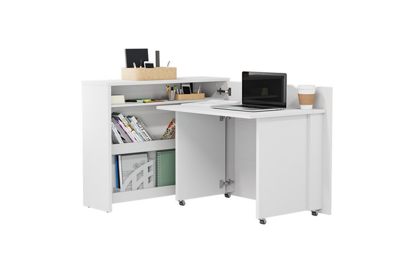 Compleo Schreibtisch Work Concept, Klappbarer Schreibtisch,multifunktionales Sideboard (Home office) von Compleo