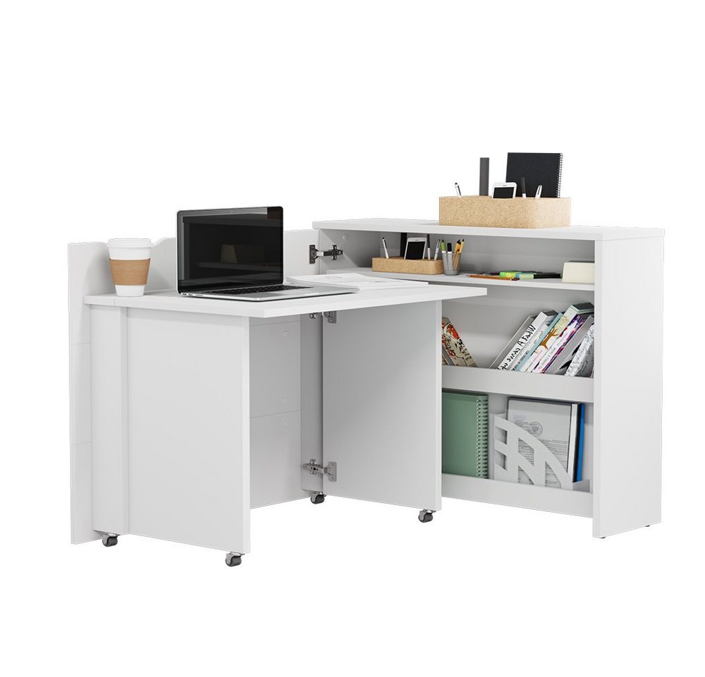 Compleo Schreibtisch Work Concept, Klappbarer Schreibtisch,multifunktionales Sideboard (Home office) von Compleo