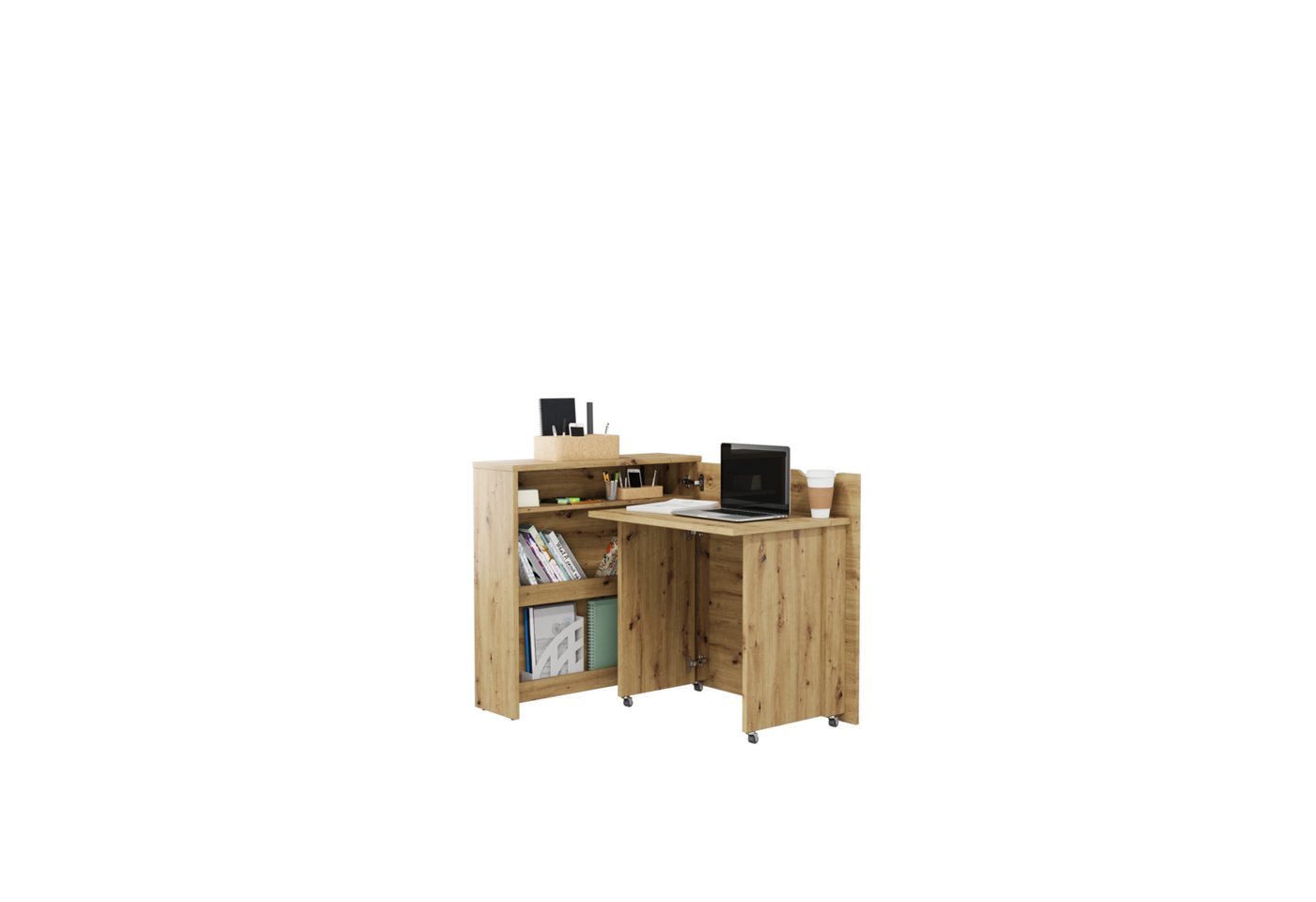 Compleo Schreibtisch Work Concept, Klappbarer Schreibtisch,multifunktionales Sideboard (Home office) von Compleo