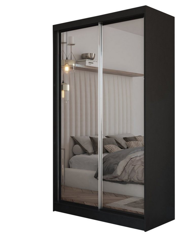 Compleo Schwebetürenschrank Compleo MOLDE 02, Kleiderschrank mit Spiegel, 150 cm, Garderobe von Compleo