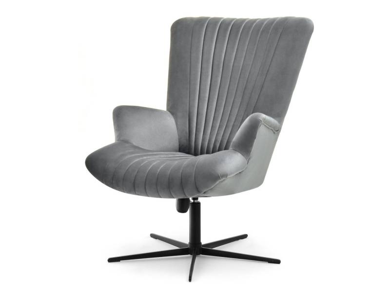 Compleo Sessel ESLO I Drehsessel Schaukelsessel Veloursstoff, bequem von Compleo
