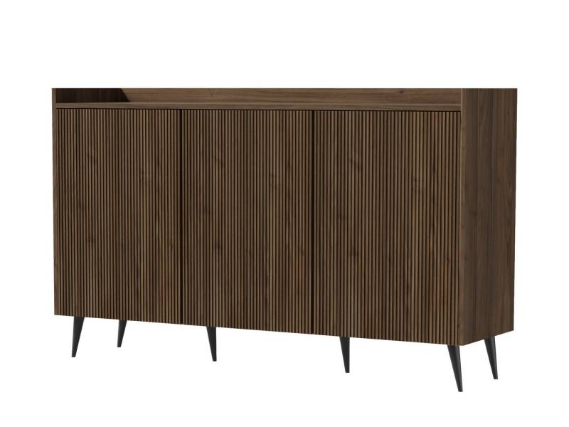 Compleo Sideboard Kommode, 3 Türen, Modern design Kaschmir oder Nussbaum von Compleo
