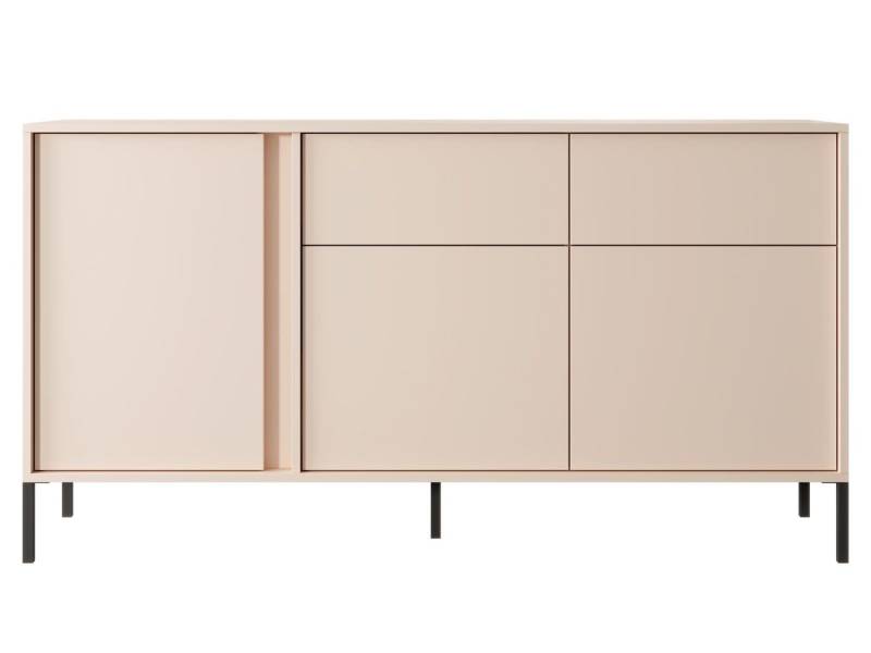 Compleo Sideboard mit 2 Schubladen und dreitürig NINA, Beige Elegante Kommode von Compleo